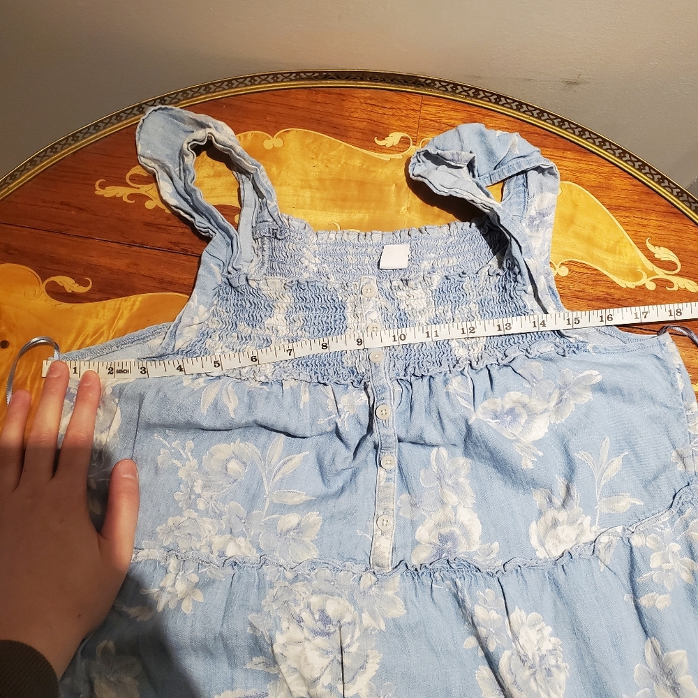 Old Navy Floral Frilled Cottagecore Nightgown Styled Maxi Sun Dress - Picture 10 of 10
